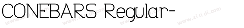 CONEBARS Regular字体转换